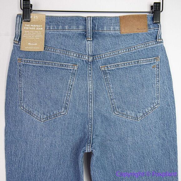NEW Madewell The Perfect Vintage Jean in‎ Earlside Wash: Raw-Hem Edition, 25 - Picture 9 of 16